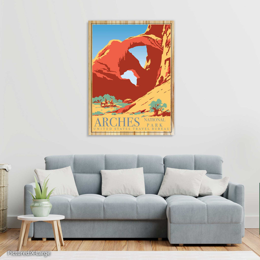 Arches National Park Vintage Travel Poster