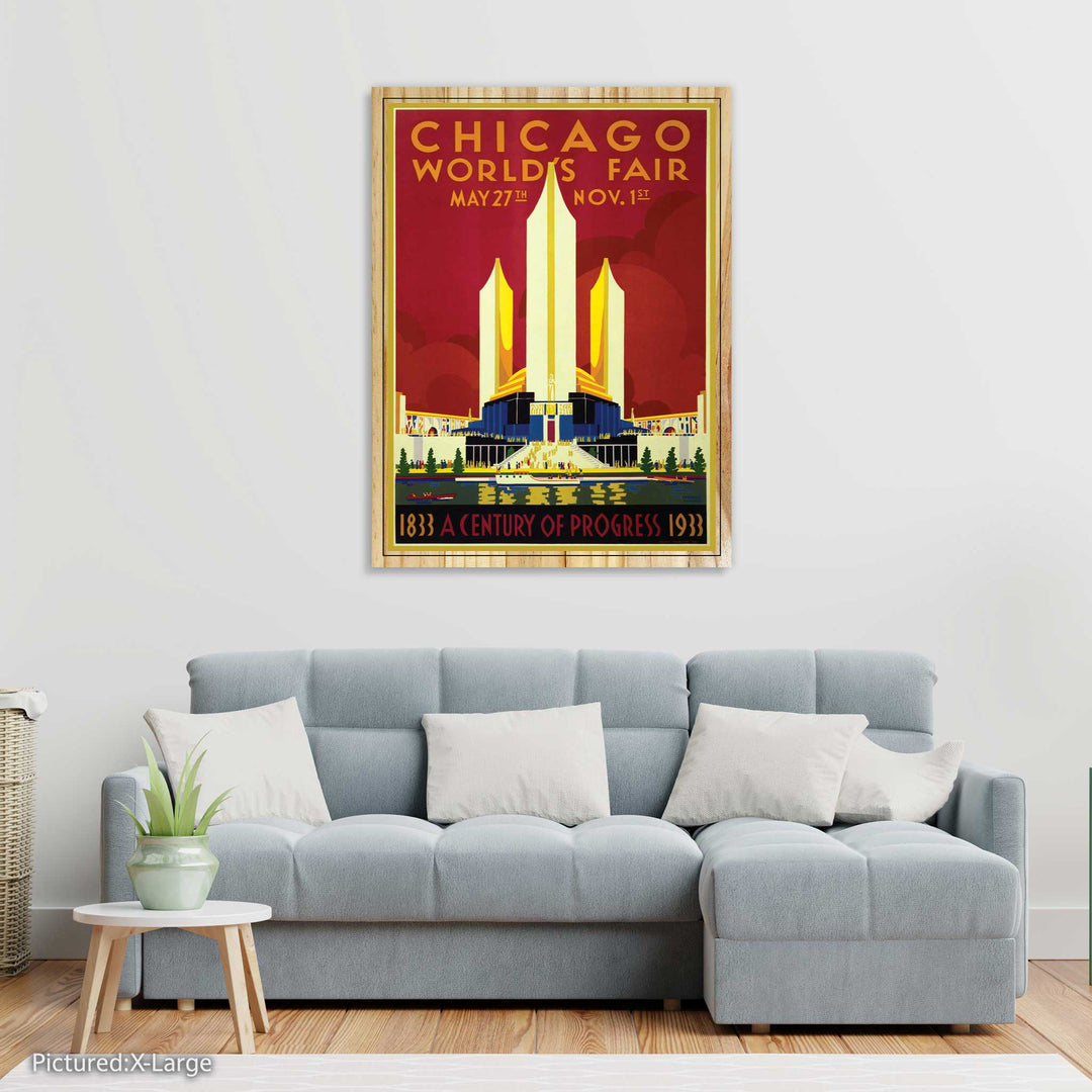 Chicago Worlds Fair 1933 Travel Poster