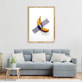 Banana Duct Taped to a Wall