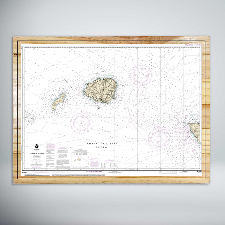 Oahu to Niihau Nautical Map (NOAA)