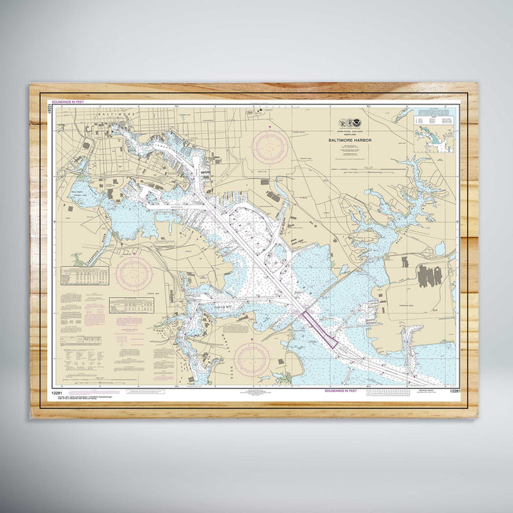 Baltimore Harbor Nautical Map (NOAA)