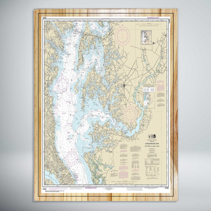 Chesapeake Bay Cove Point to Sandy Point Nautical Map (NOAA)