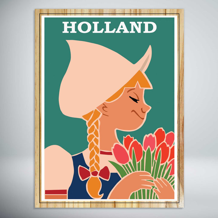 Holland Vintage Travel Poster