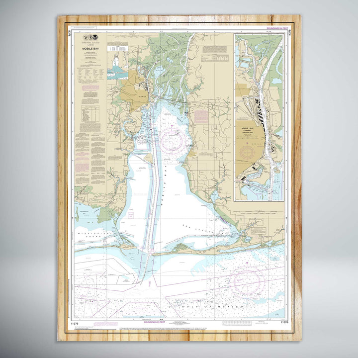 Mobile Bay Nautical Map (NOAA)