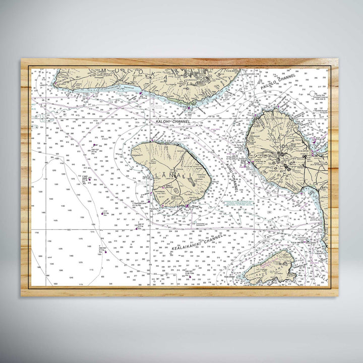 FP1584 - Lana'i Printed Nautical Map (NOAA) (Standard)