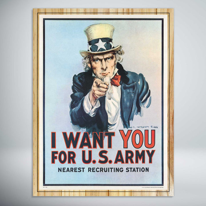 I Want You For US Army Vintage Poster