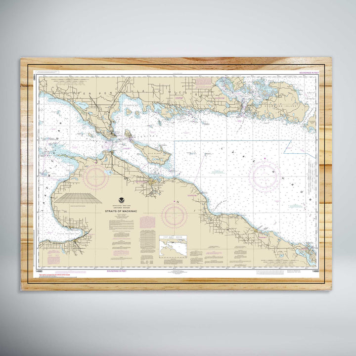 Straits of Mackinac Nautical Map (NOAA)