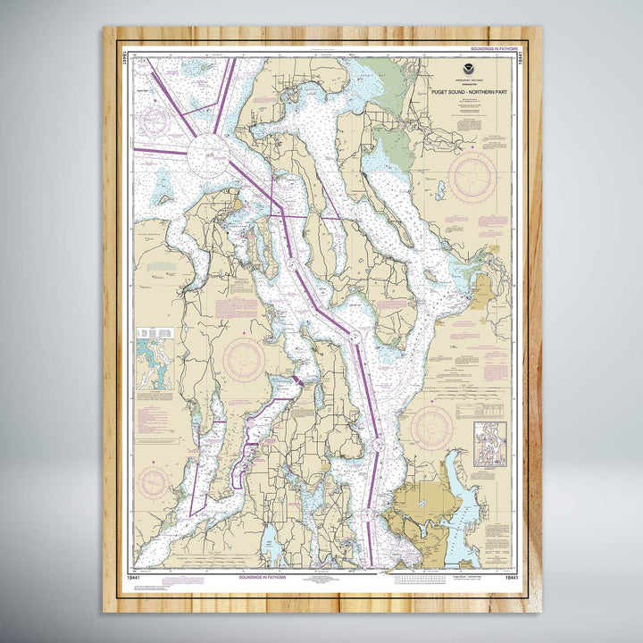 Puget Sound - Northern Part Nautical Map (NOAA)