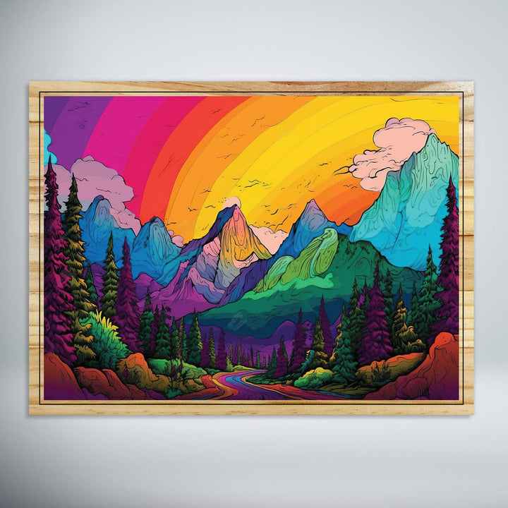 Rainbow Colored Mountains