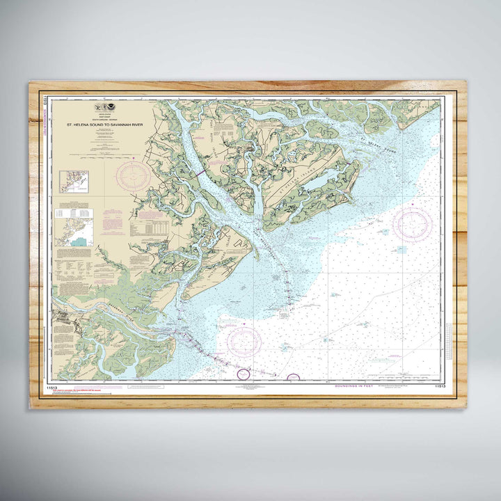 St. Helena Sound to Savannah River Nautical Map (NOAA)