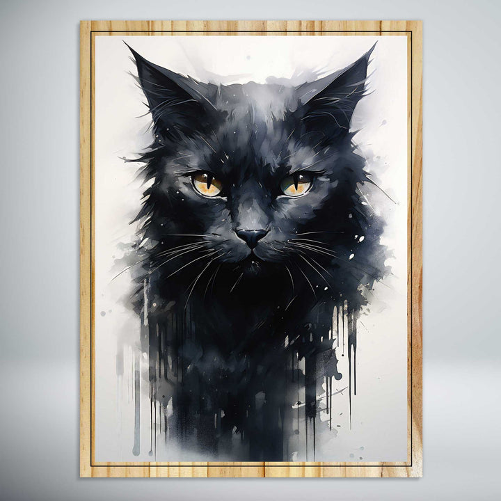 Painted Black Cat