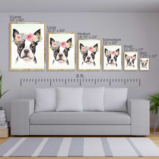 Boston Terrier Flower Crown