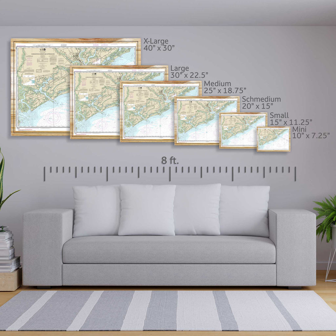 Charleston Harbor and Approaches Nautical Map (NOAA)