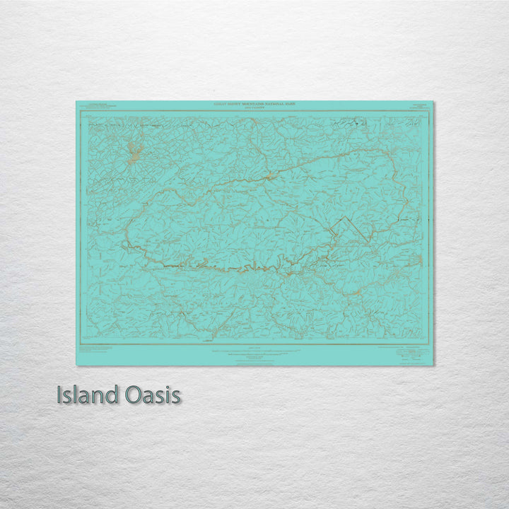 Great Smoky Mountains National Park and Vicinity Engraved Patent (Gold)