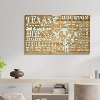 Texas Engraved Abstract (Standard)