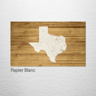 Texas Isolated Engraved Map (Standard)
