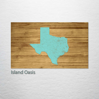 Texas Isolated Engraved Map (Standard)