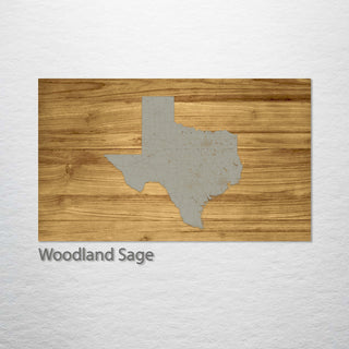 Texas Isolated Engraved Map (Standard)