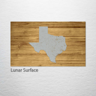 Texas Isolated Engraved Map (Standard)