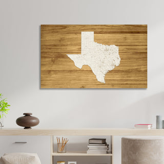 Texas Isolated Engraved Map (Standard)