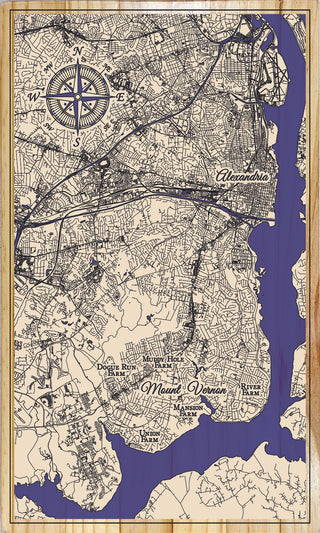 FP2075 - Mount Vernon, VA Printed Map (Standard)