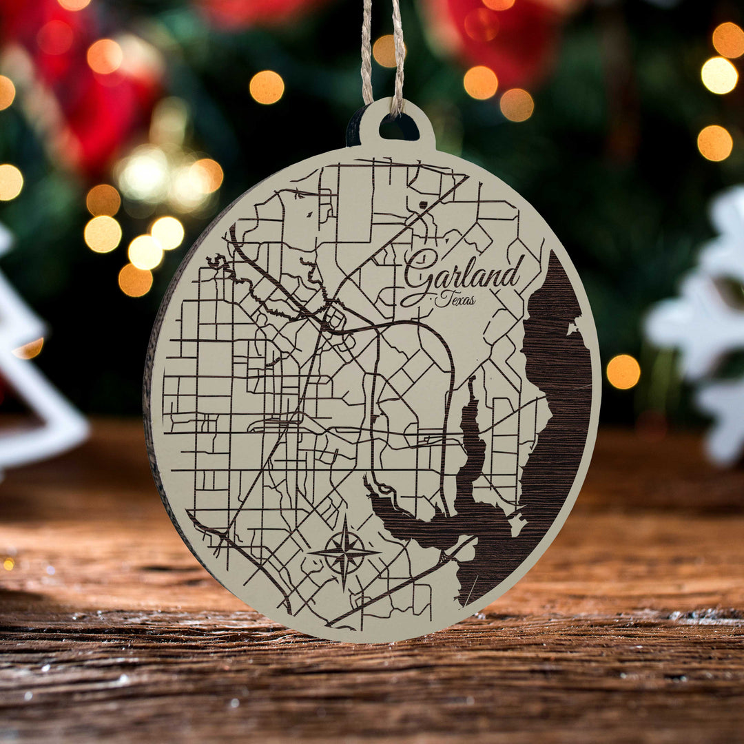 Garland, Texas Round Ornament