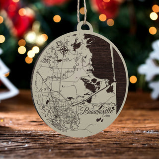 Brownsville, Texas Round Ornament