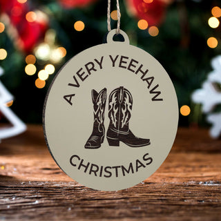 Yee Haw Xmas Ornament