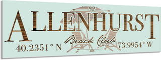FP1081 - Allenhurst, NJ Engraved Coordinate Stick (Standard)