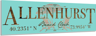 FP1081 - Allenhurst, NJ Engraved Coordinate Stick (Standard)