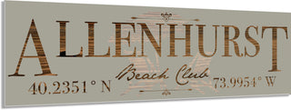 FP1081 - Allenhurst, NJ Engraved Coordinate Stick (Standard)