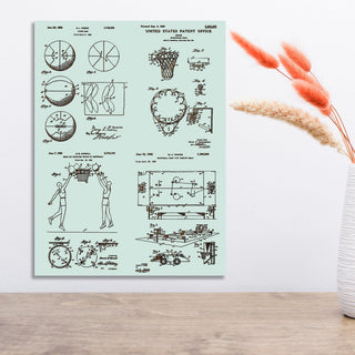 Exclusive - Basketball Quad Engraved Patent