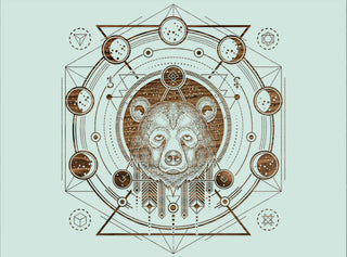 Exclusive - Bear Moon Phases Engraved Patent