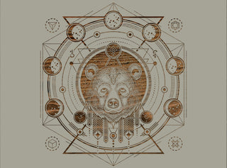 Exclusive - Bear Moon Phases Engraved Patent