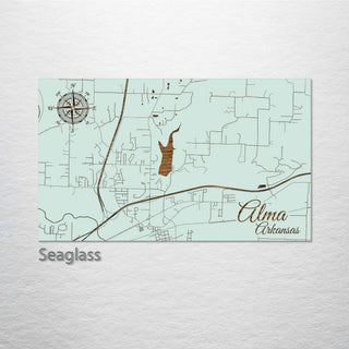 Alma, Arkansas Street Map