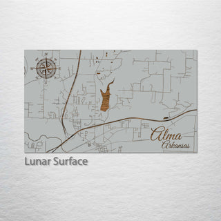 Alma, Arkansas Street Map