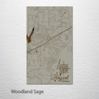 Bryant, Arkansas Street Map
