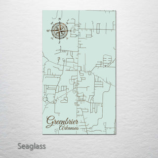 Greenbrier, Arkansas Street Map