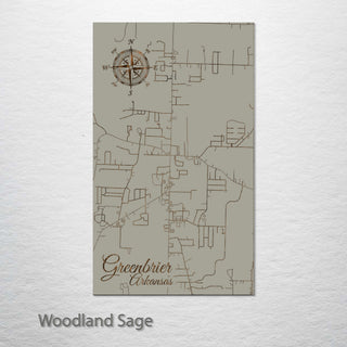 Greenbrier, Arkansas Street Map