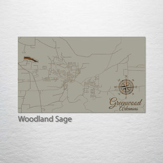 Greenwood, Arkansas Street Map
