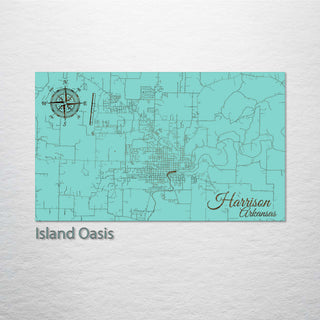 Harrison, Arkansas Street Map