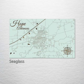Hope, Arkansas Street Map