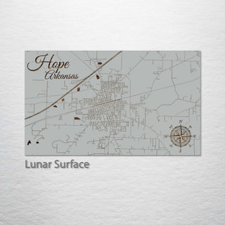 Hope, Arkansas Street Map