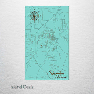 Sheridan, Arkansas Street Map