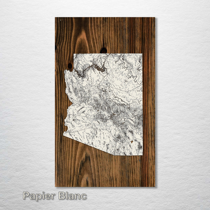 Arizona Isolated Map (SCH-4X) - Fire & Pine