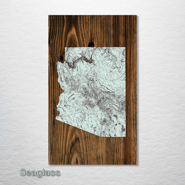 Arizona Isolated Map (SCH-4X) - Fire & Pine