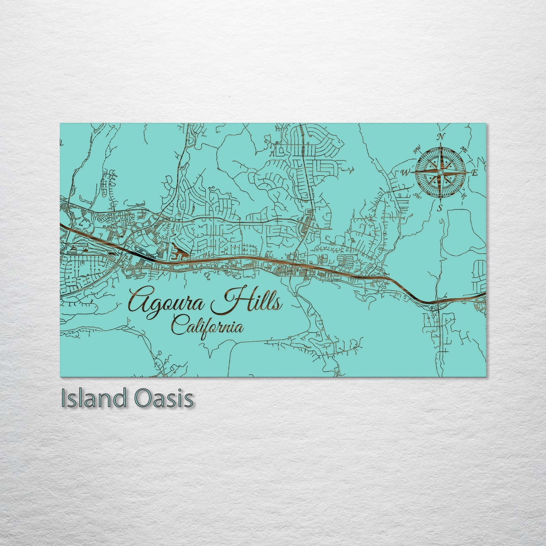 Agoura Hills, California Street Map