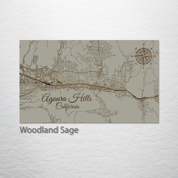 Agoura Hills, California Street Map