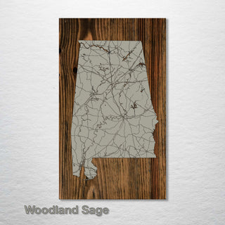 Alabama Isolated Map