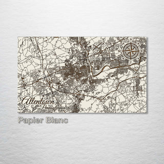 Allentown, Pennsylvania Street Map - Fire & Pine